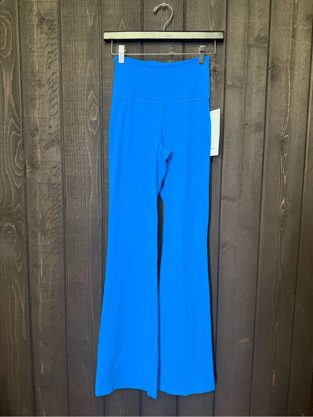NWT Lululemon Groove SHR Nulu Flare Pant Nulu Blue Super High Rise 32.5” Inseam